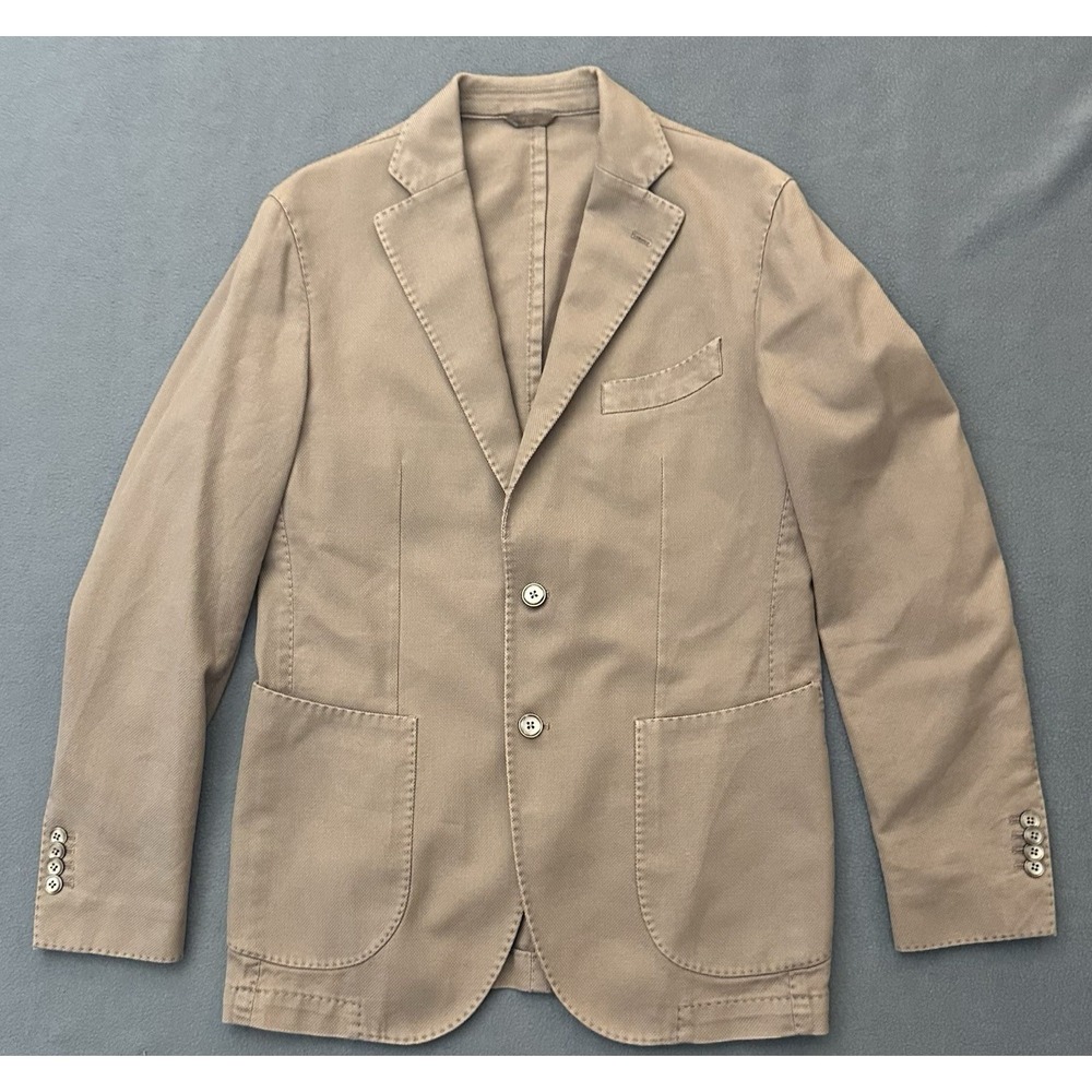 L.B.M. 1911 Brown Garment Dyed Unstructured Sport Coat Blazer Size 48R